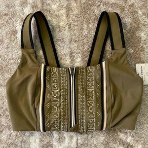 Free People Movement Embroidered Spin Bra Size XS